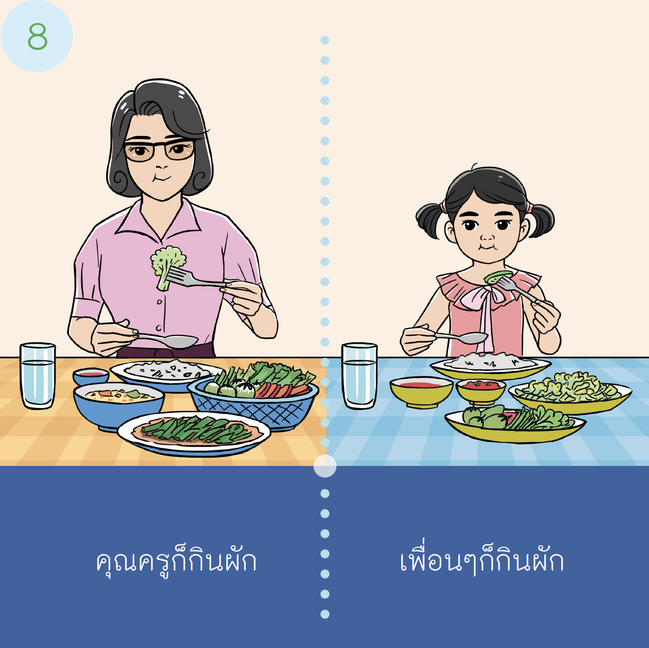 เรื่องเล่าสำหรับเด็กออทิสติก "กินผักได้นะ"  เด็กชาย